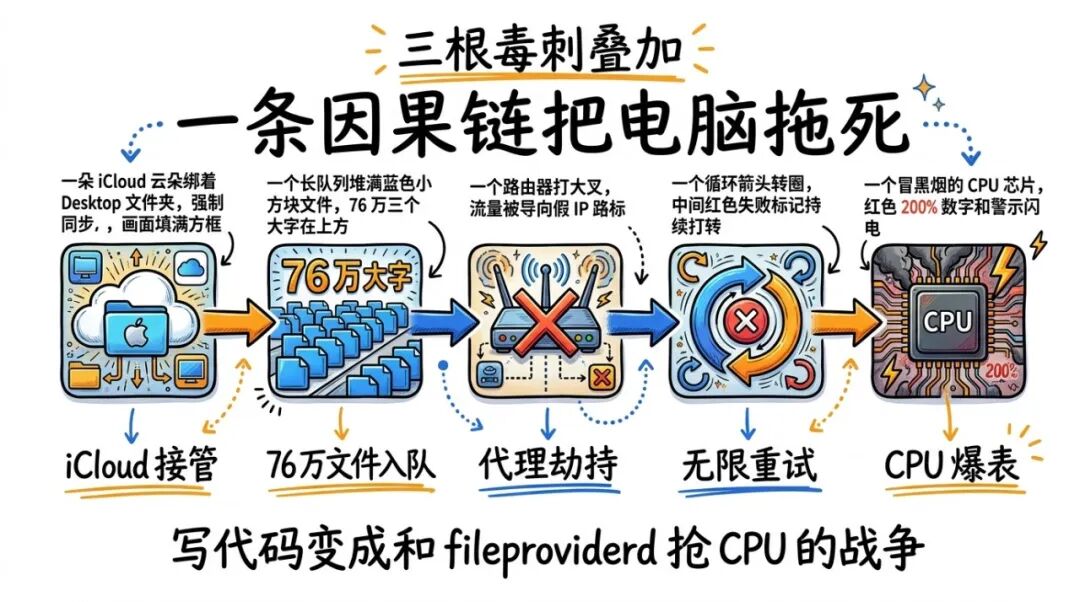 一条因果链把电脑拖死